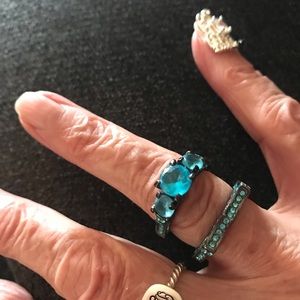 18 karat filled ring set 💙sale today